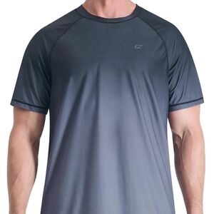 Men's Gray Short Sleeve Swim Shirt